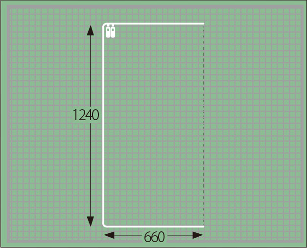 入口二重扉（内側・ネット面）